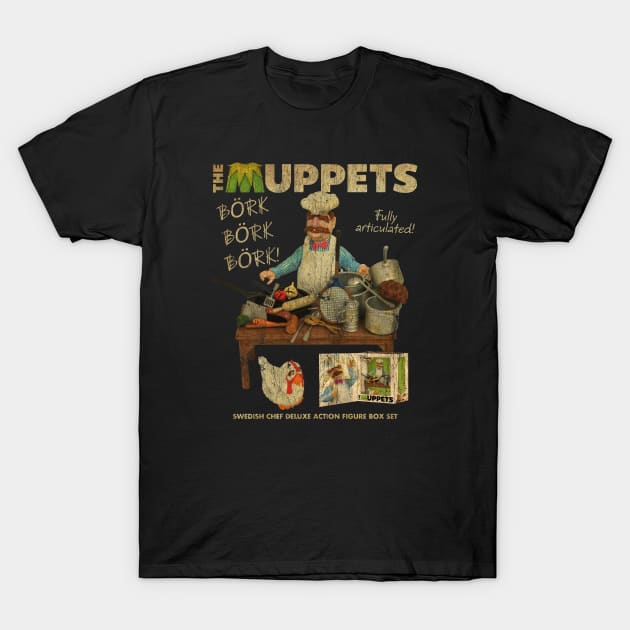 VINTAGE - Swedish Chef Action figure T-Shirt by delpionedan